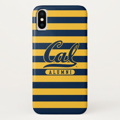 Cal Alumni Stripes iPhone X Case