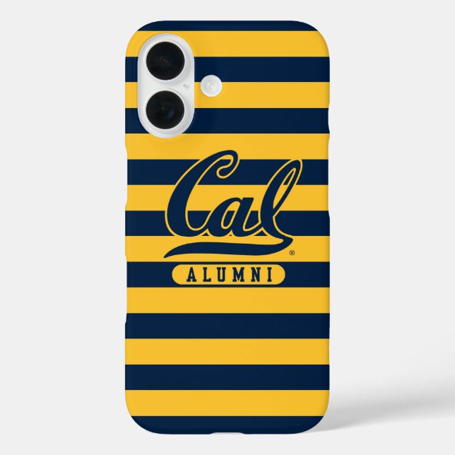 Cal Alumni Stripes Case-Mate iPhone Case (Back)