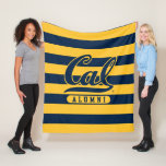 Cal Alumni Stripes Fleece Blanket at Zazzle