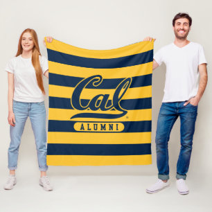 Cal Alumni Stripes Fleece Blanket