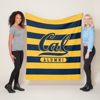Cal Alumni Stripes Fleece Blanket by ucberkeley at Zazzle