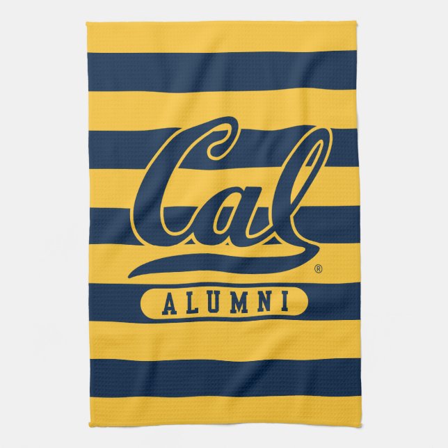 Cal Alumni Stripes Kitchen Towel (Vertical)