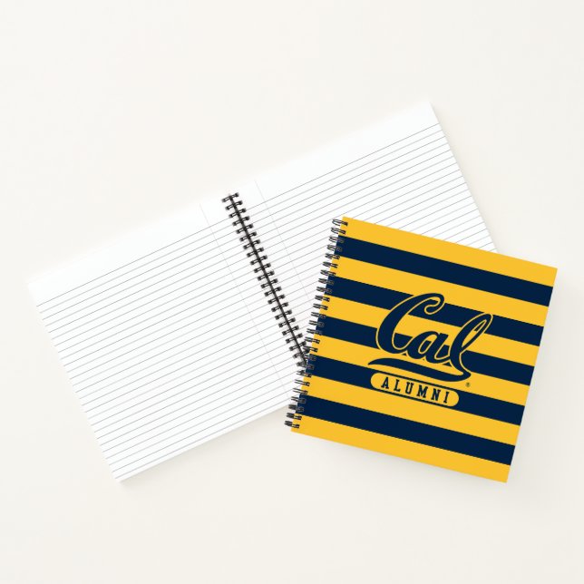 Cal Alumni Stripes Notebook (Inside)
