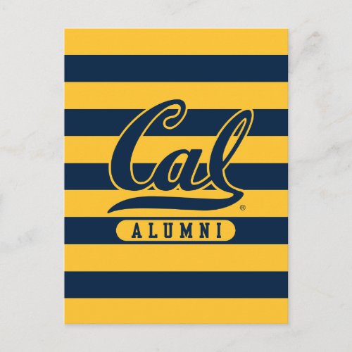 Cal Alumni Stripes Postcard