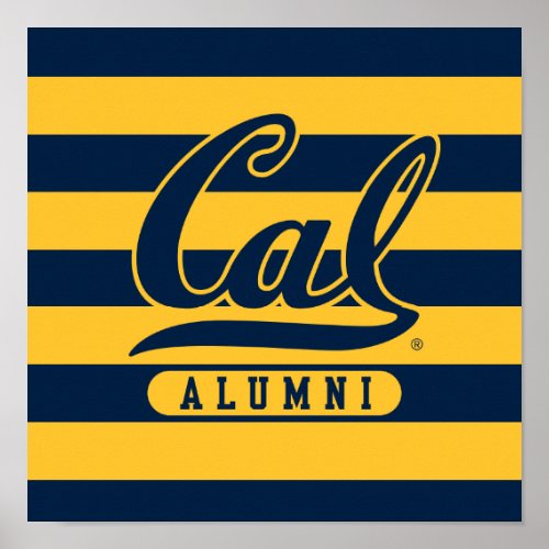 Cal Alumni Stripes Poster