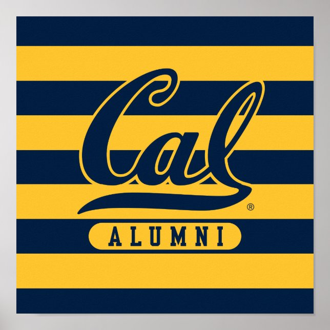 Cal Alumni Stripes Poster (Front)