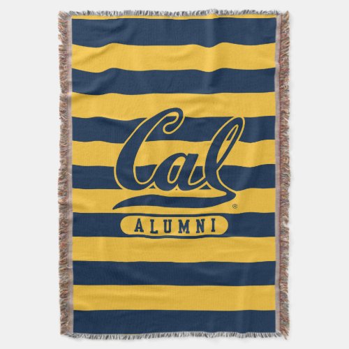 Cal Alumni Stripes Throw Blanket