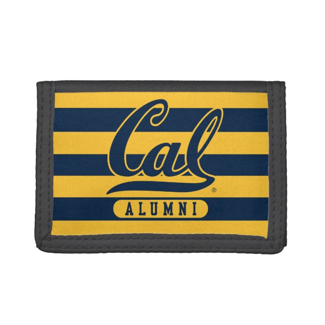 Cal Alumni Stripes Trifold Wallet (Front)