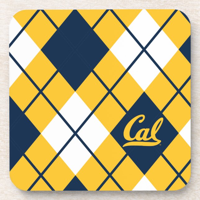 Cal Argyle Pattern Beverage Coaster (Front)