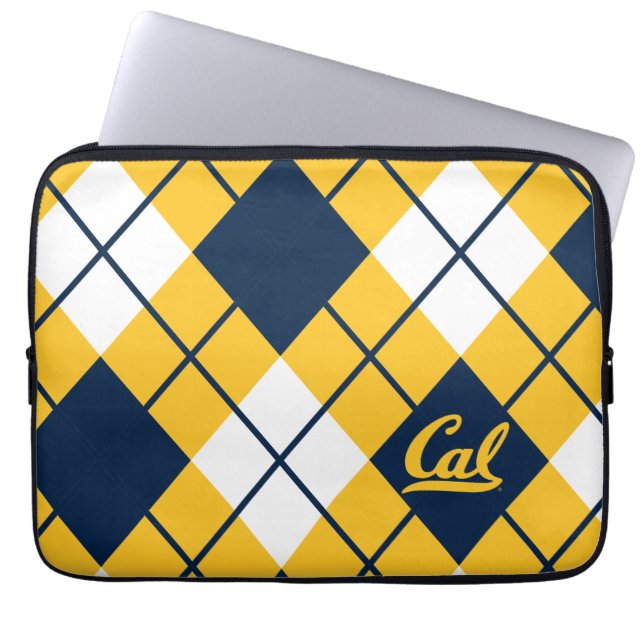Cal Argyle Pattern Laptop Sleeve (Front)