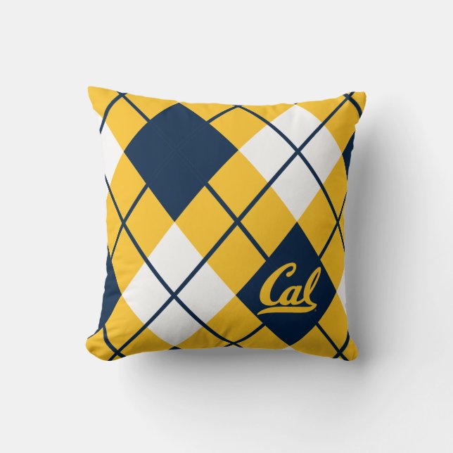 Cal Argyle Pattern Throw Pillow (Front)