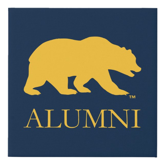 Cal Bear Alumni Faux Canvas Print (Front)