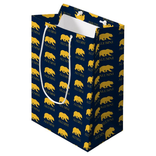 Cal Bear Alumni Medium Gift Bag (Front Angled)