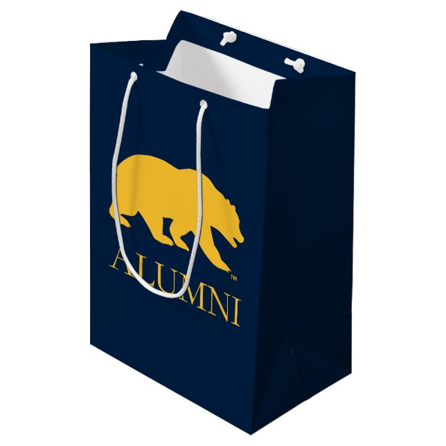 Cal Bear Alumni Medium Gift Bag (Front Angled)