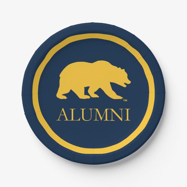 Cal Bear Alumni Paper Plates (Front)
