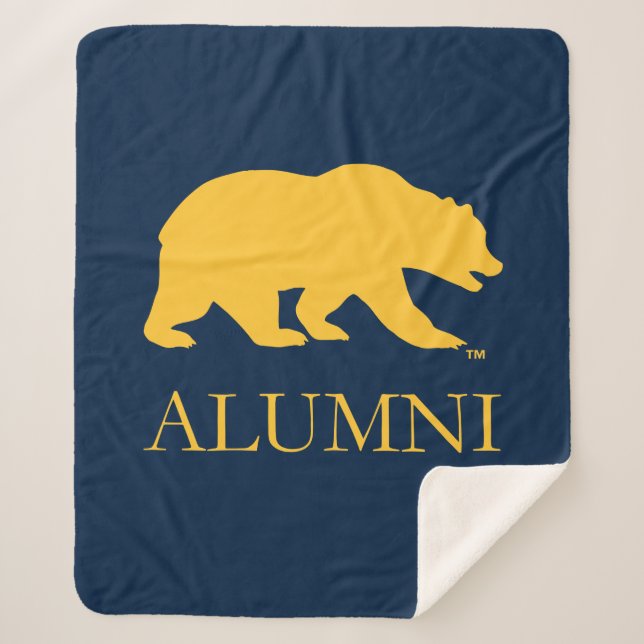 Cal Bear Alumni Sherpa Blanket (Front)