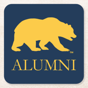 Cal Bear Alumni Square Paper Coaster