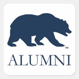 Cal Bear Alumni Square Sticker