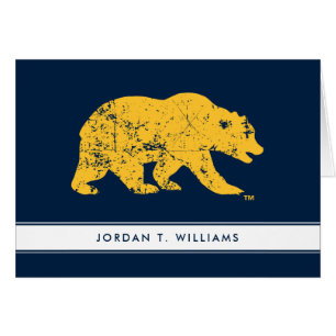 Cal Bear Distressed Yellow