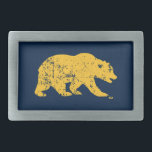 Cal Bear | Distressed Yellow Belt Buckle<br><div class="desc">Check out these new UC Berkeley designs! Show off your Cal Bear pride with these new UC Berkeley products. These make perfect gifts for the Bears student, alumni, family, friend or fan in your life. All of these Zazzle products are customizable with your name, class year, or club. Go Bears!...</div>