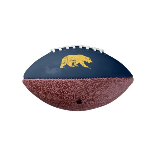 Cal Bear  Distressed Yellow Football