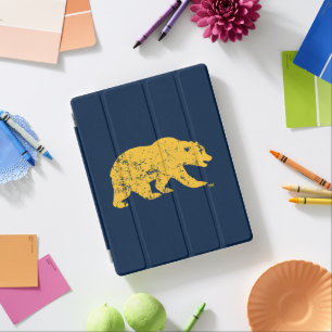 Cal Bear Distressed Yellow iPad Smart Cover