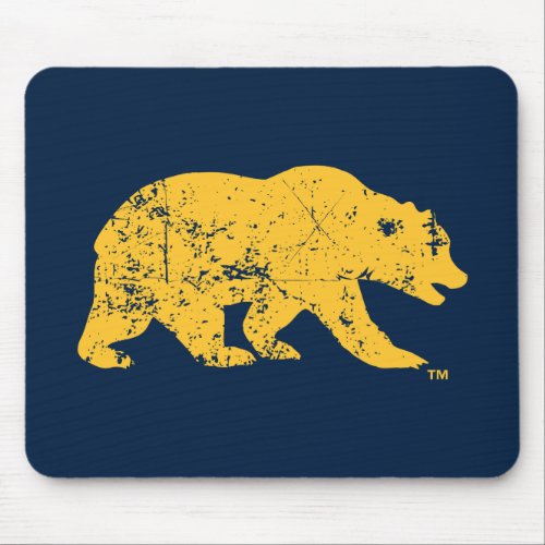 Cal Bear  Distressed Yellow Mouse Pad