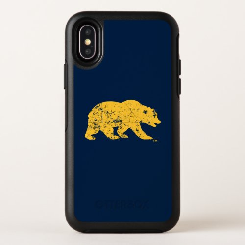 Cal Bear  Distressed Yellow OtterBox Symmetry iPhone X Case
