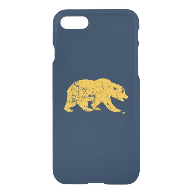 Cal Bear | Distressed Yellow Uncommon iPhone Case (Back)