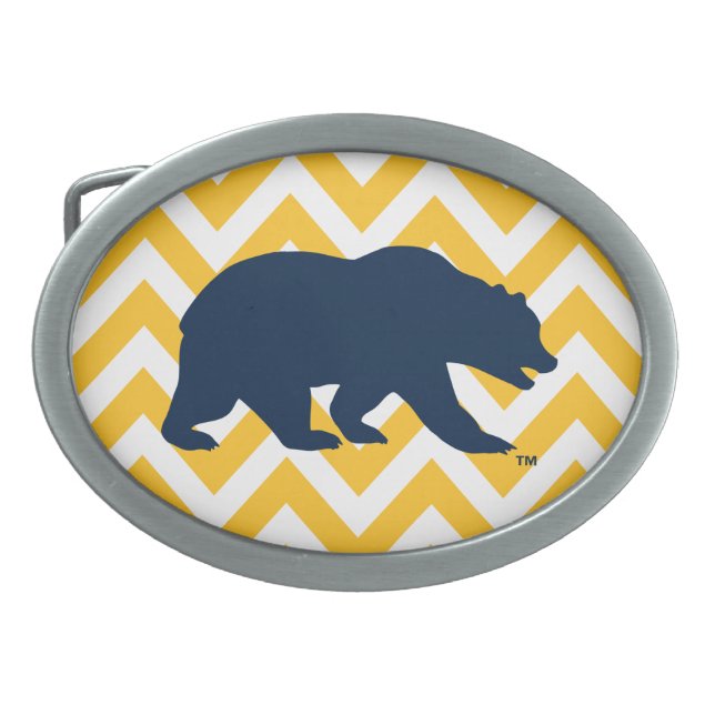 Cal Bear | Golden Chevron Belt Buckle (Front)
