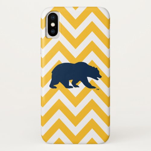 Cal Bear  Golden Chevron iPhone X Case