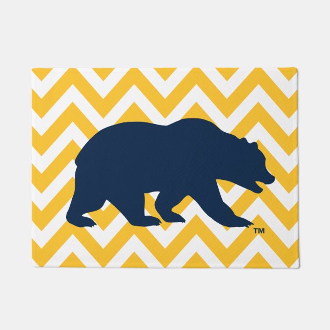 Cal Bear | Golden Chevron Doormat (Front)