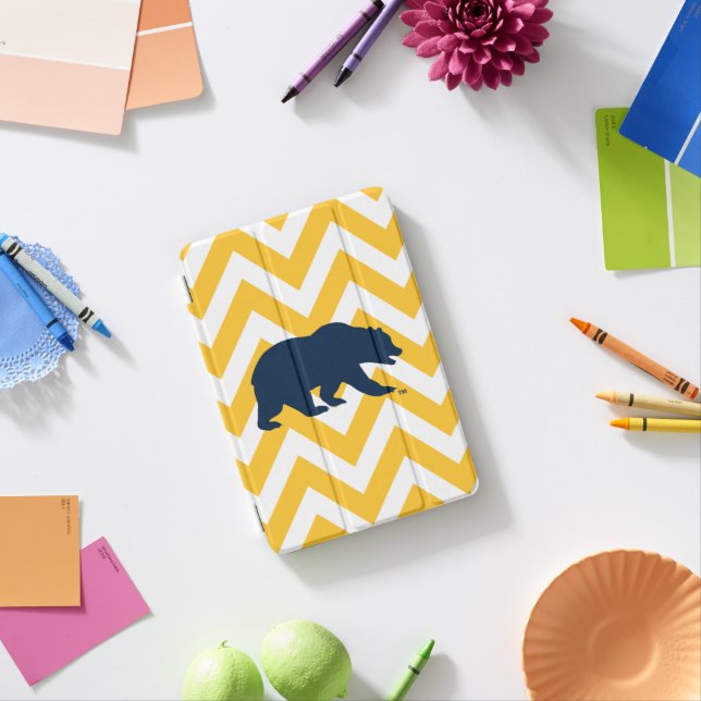 Cal Bear | Golden Chevron iPad Mini Cover (In Situ)