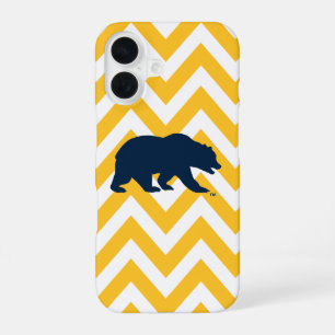 Cal Bear Golden Chevron iPhone 16 Case