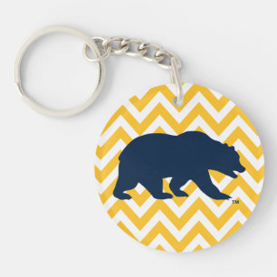 Cal Bear   Golden Chevron Keychain