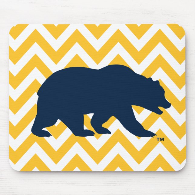Cal Bear | Golden Chevron Mouse Pad (Front)