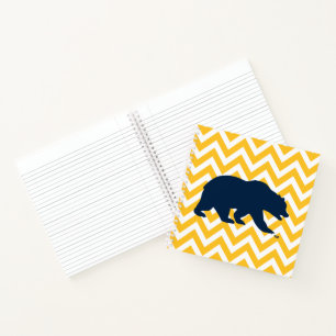 Cal Bear   Golden Chevron Notebook