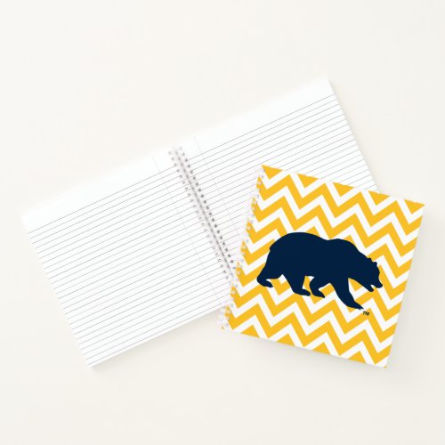 Cal Bear  Golden Chevron Notebook