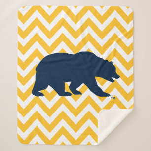 Cal Bear Golden Chevron Sherpa Blanket