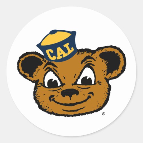 Cal Bear Mascot Classic Round Sticker