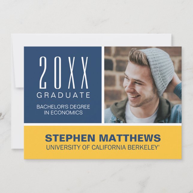 Cal Berkeley Graduation Announcement (Front)