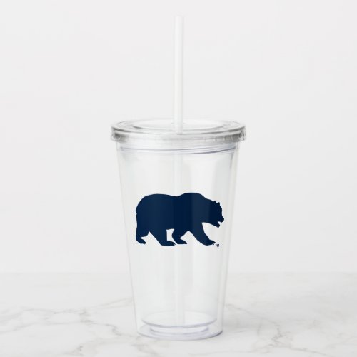 Cal Blue Bear Acrylic Tumbler