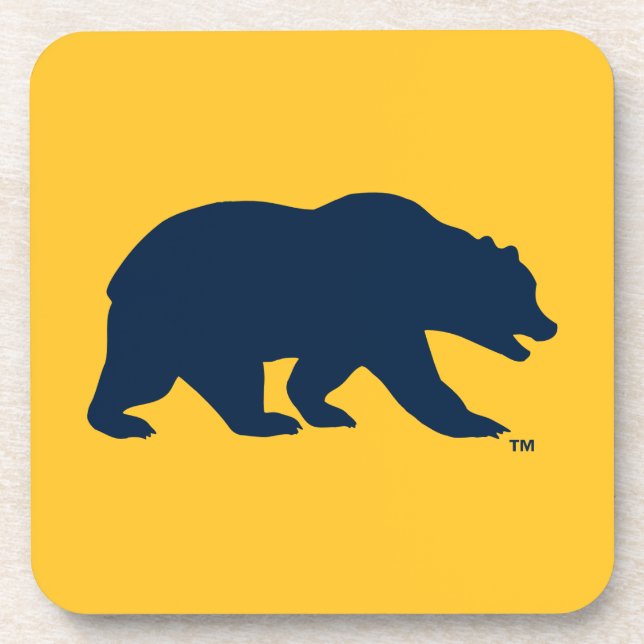 Cal Blue Bear Beverage Coaster (Front)