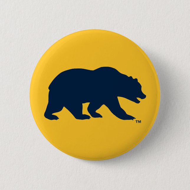 Cal Blue Bear Button (Front)