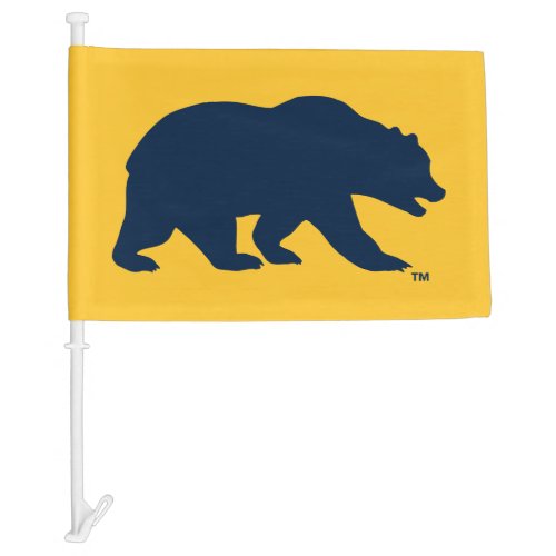 Cal Blue Bear Car Flag