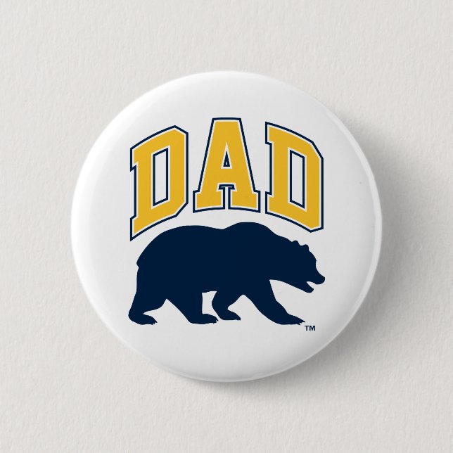 Cal Blue Bear | Dad Button (Front)