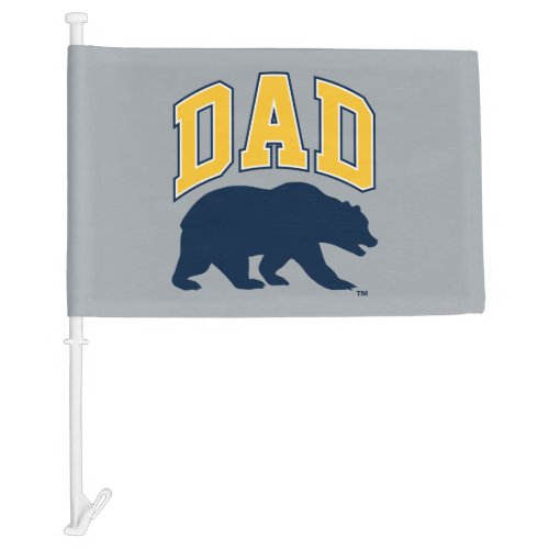 Cal Blue Bear  Dad Car Flag