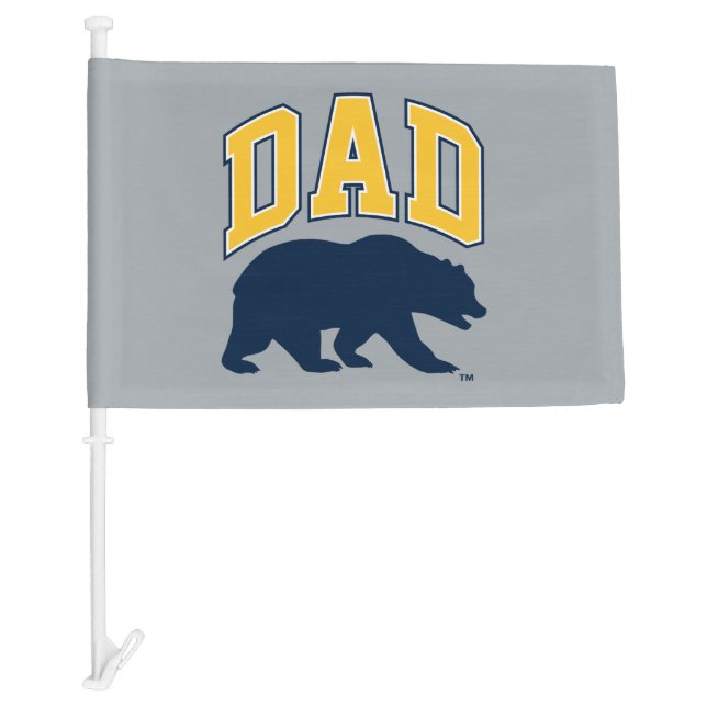 Cal Blue Bear | Dad Car Flag (Front)