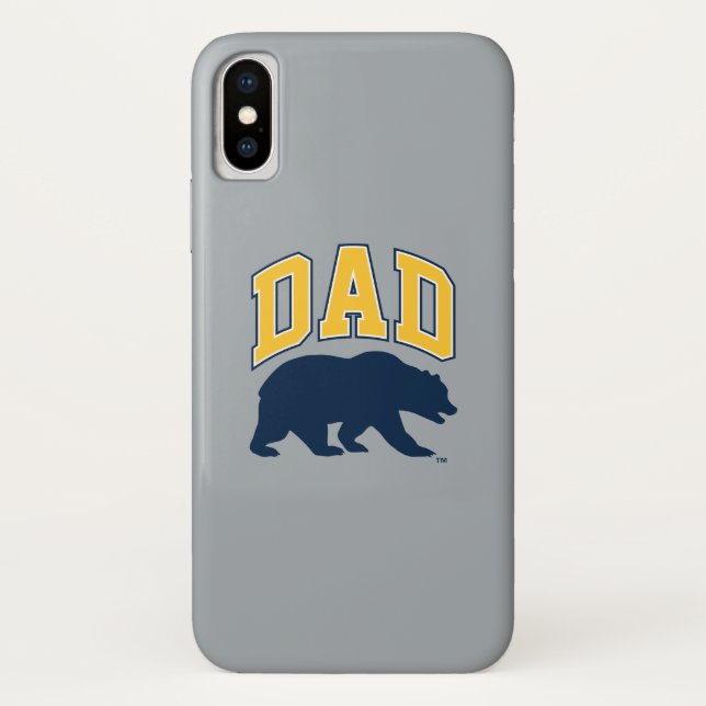 Cal Blue Bear | Dad Case-Mate iPhone Case (Back)