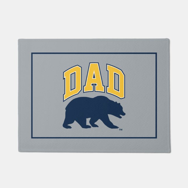 Cal Blue Bear | Dad Doormat (Front)